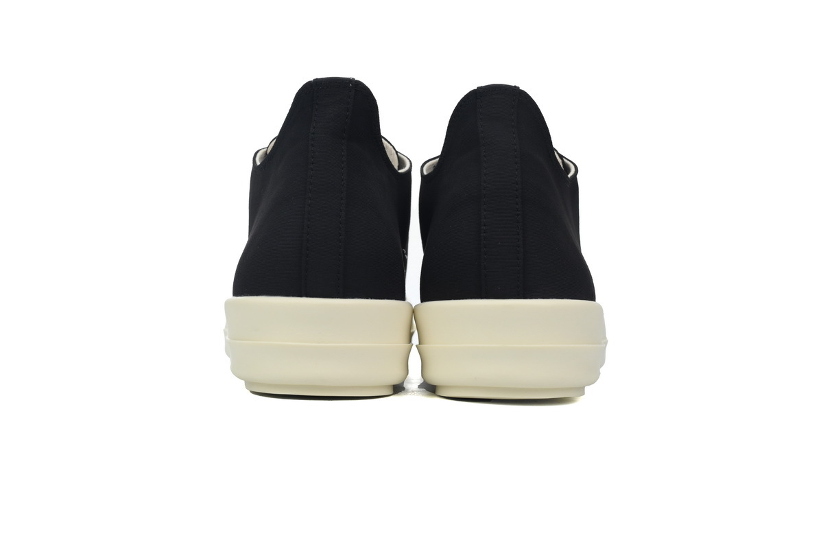 Rick Owens Lido DRKSHDW Low Sneaker in Black and Milk