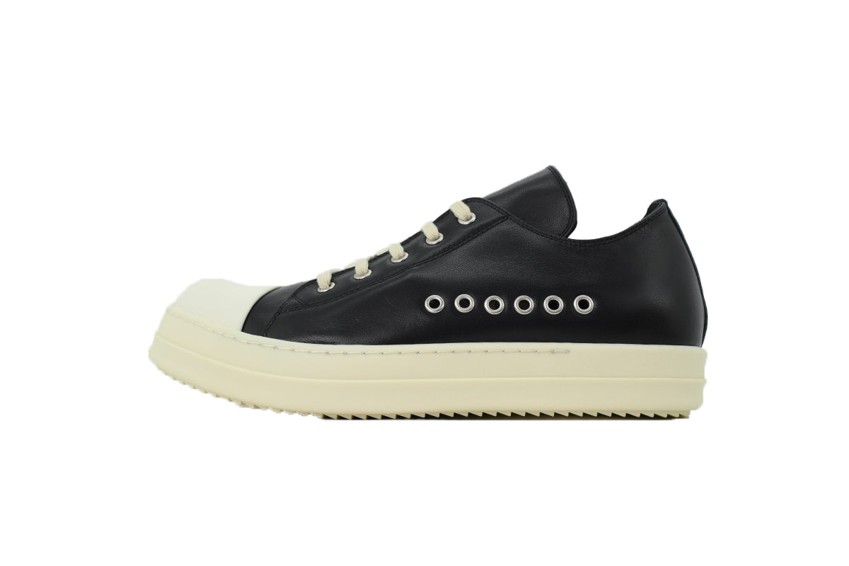 Rick Owens Temple Extreme Low Sneaks 'Black Milk'