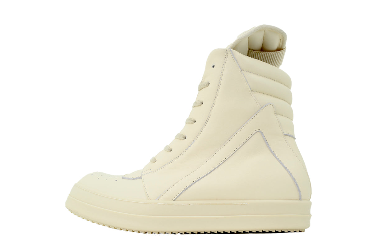 Rick Owens Women's Strobe Geobasket High-Top Sneakers – Milk