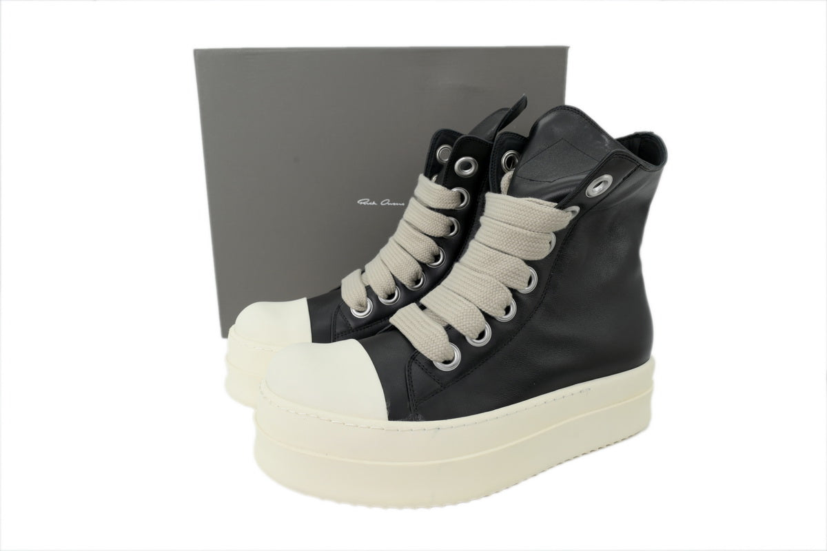 Rick Owens Mega Bumper High-Top Sneakers – Black