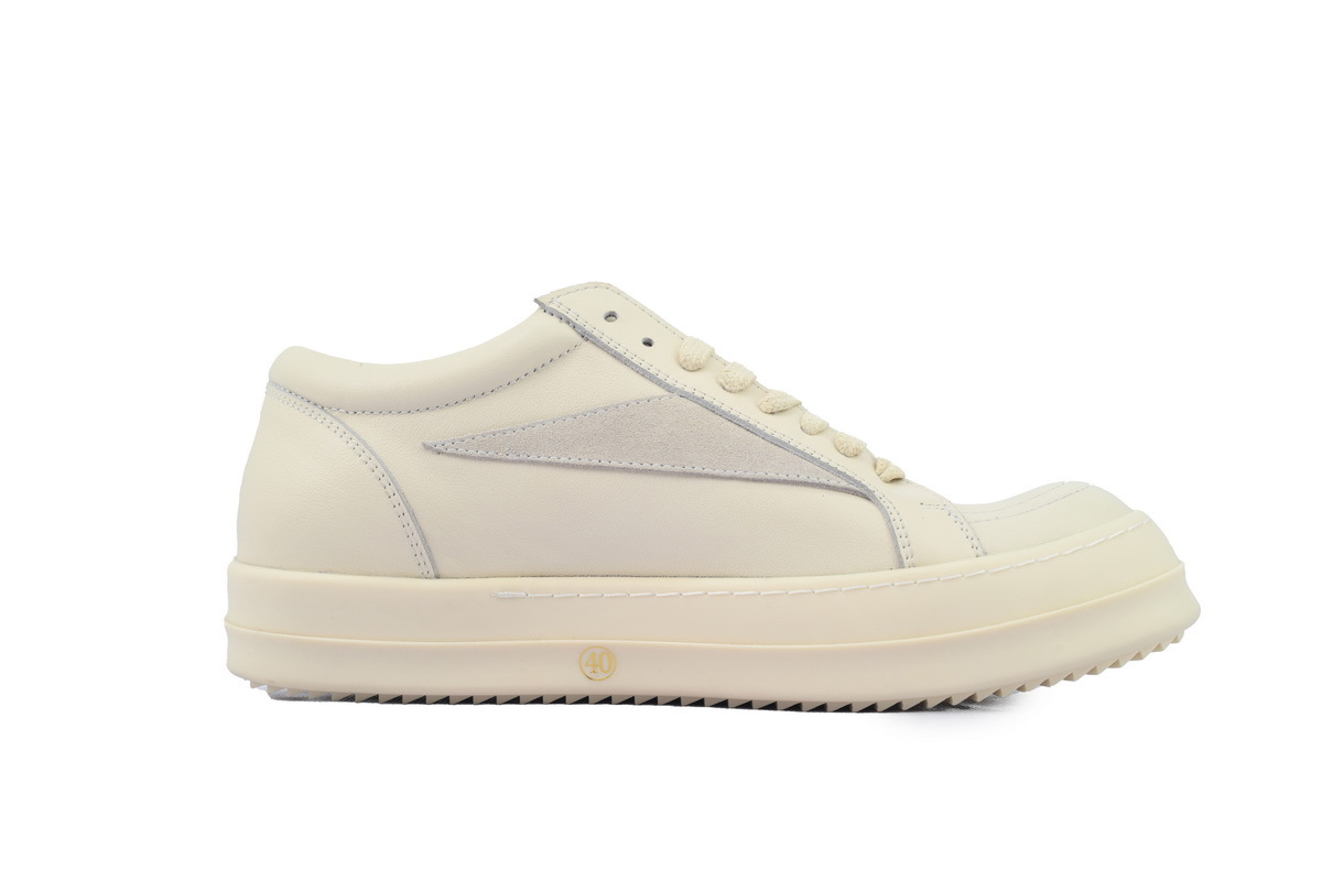 Rick Owens Women’s Lido Vintage Low Sneaker in Milk