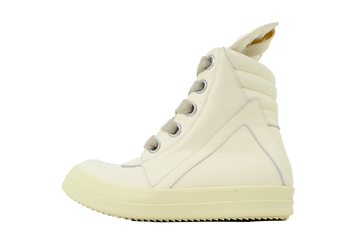 Rick Owens Geobasket Sneaker Triple White
