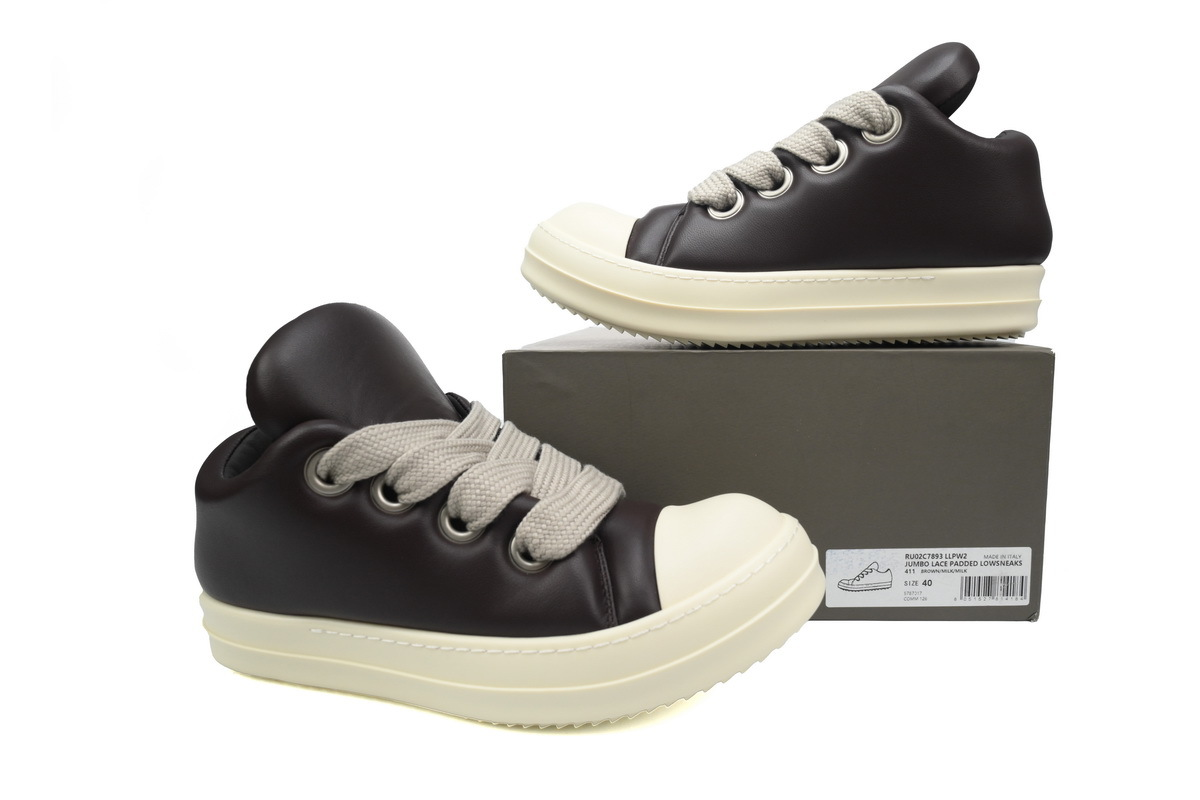 Rick Owens RO Jumbo Puffer Sneaker in Brown