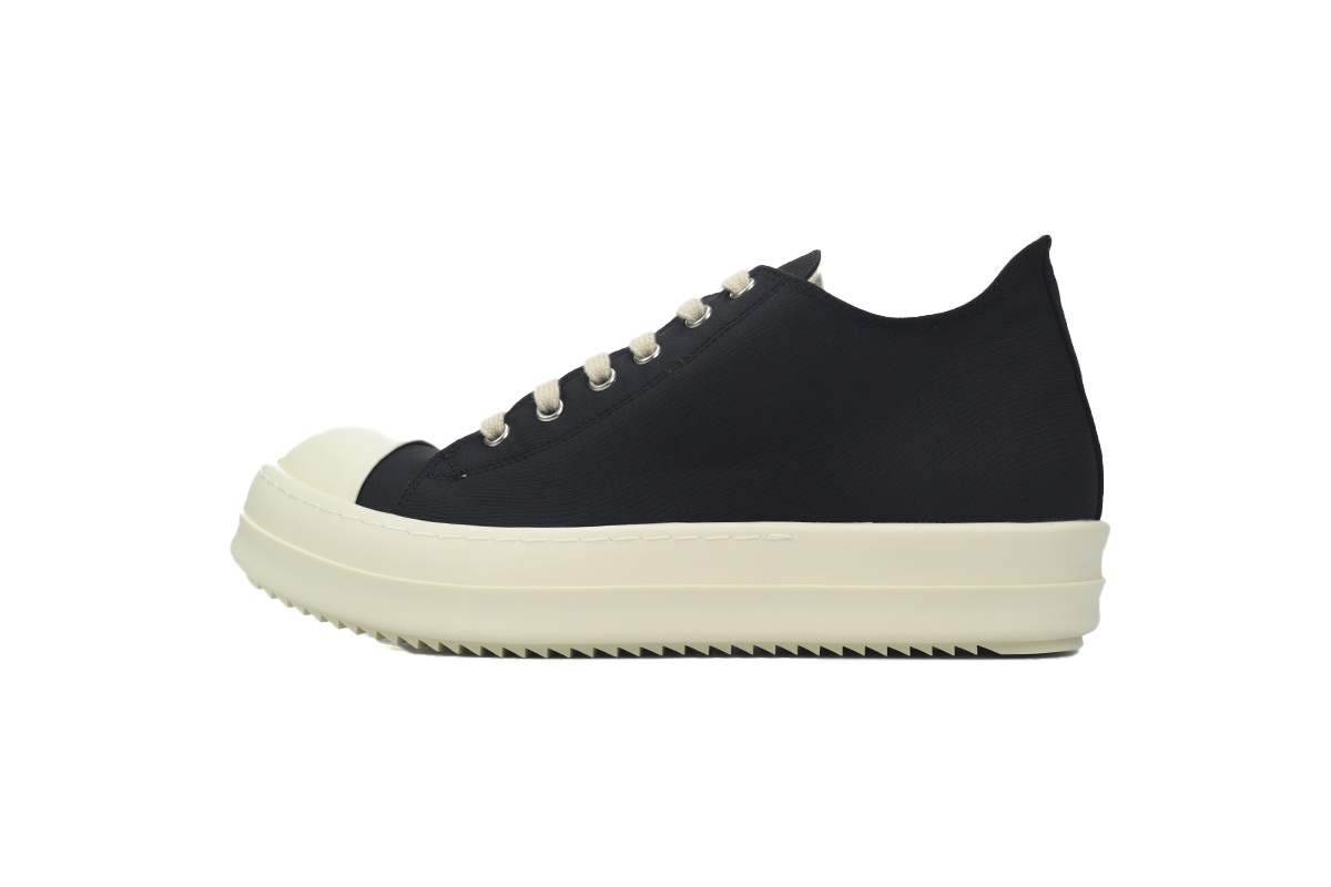 Rick Owens Lido DRKSHDW Low Sneaker in Black and Milk