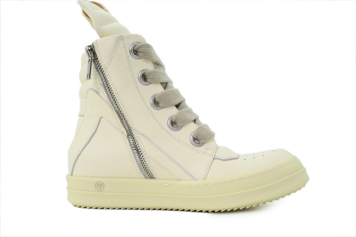 Rick Owens Geobasket Sneaker Triple White