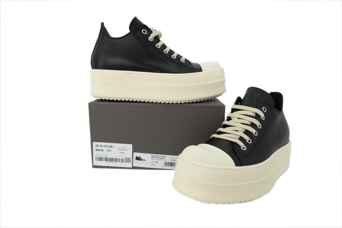 Rick Owens Women's DRKSHDW Double Bumper Low Sneakers – Black Milk