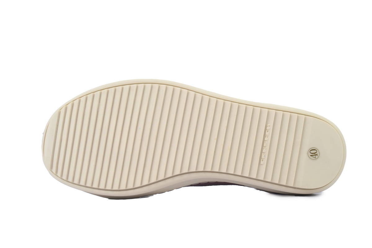 Rick Owens Women’s EDFU Vintage Low Sneaker in Faded Pink