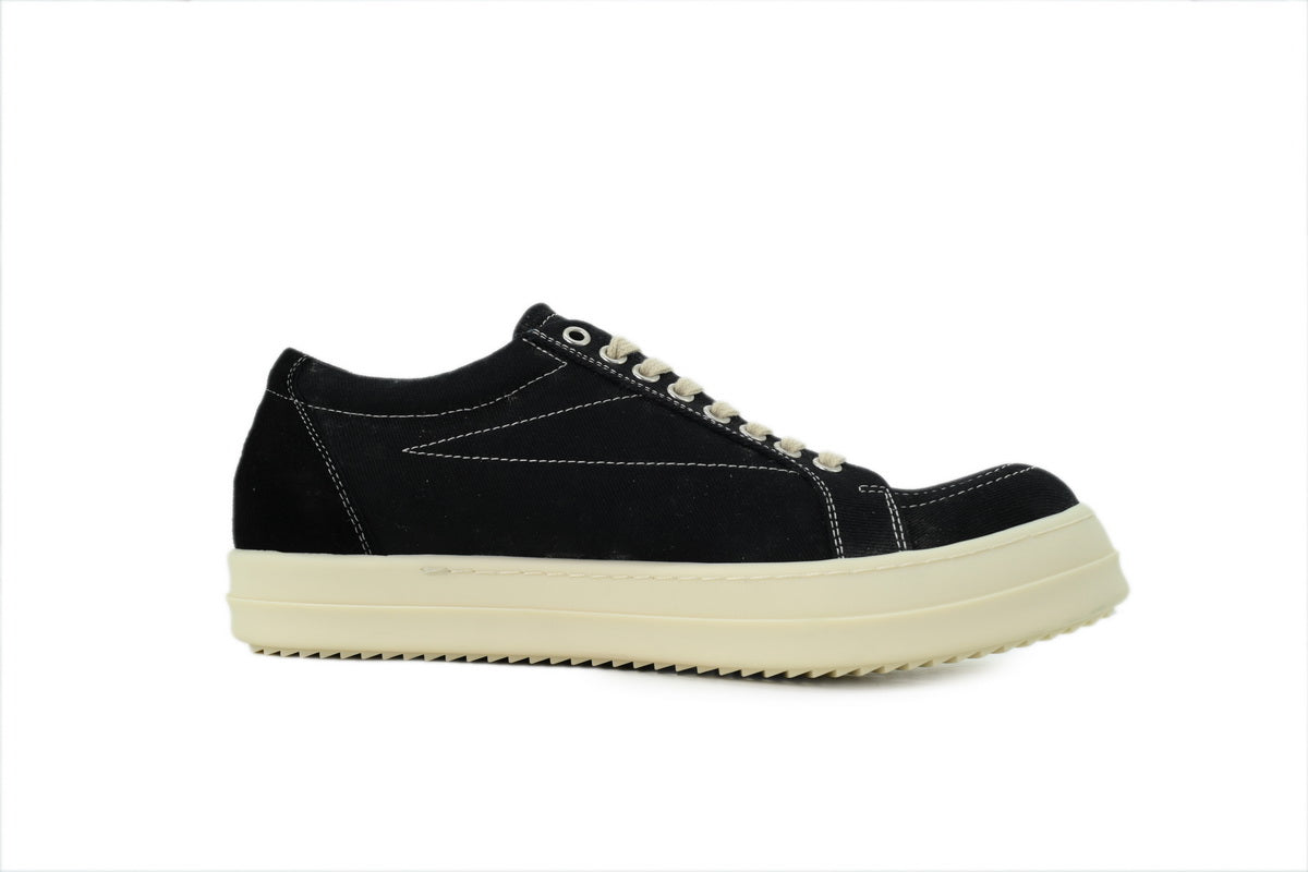 Rick Owens Wmns DRKSHDW Temple Star Applique Sneaks 'Black Milk