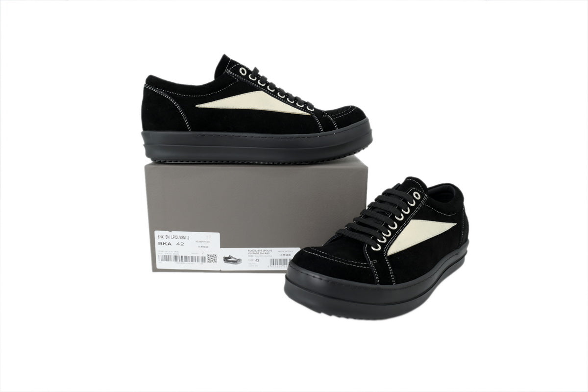 Rick Owens Strobe Vintage Low 'Black'