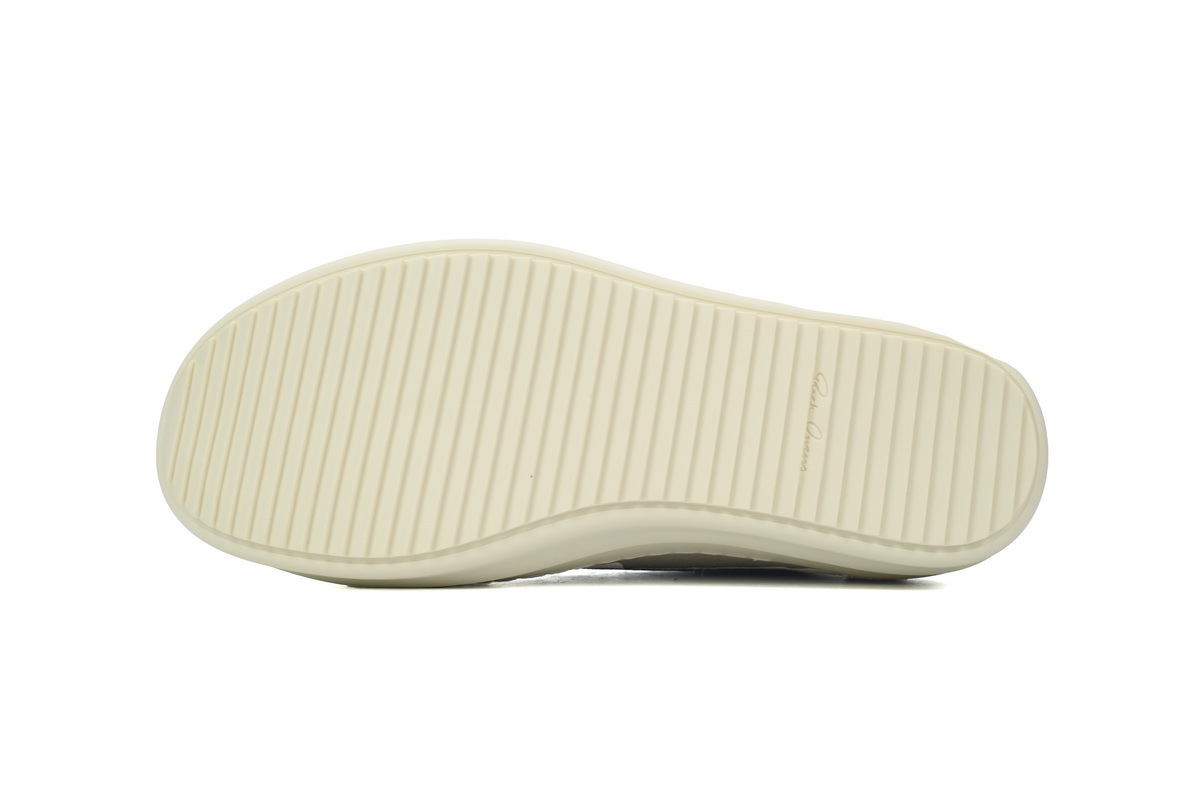 Rick Owens Women’s Luxor Vintage Low Sneaker in Milk and Black