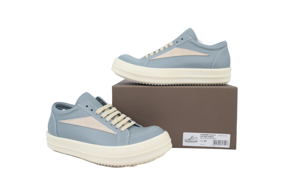 Rick Owens Haze Blue Sneakers