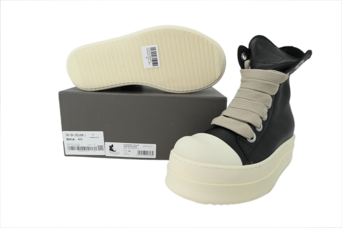 Rick Owens Mega Bumper High-Top Sneakers – Black