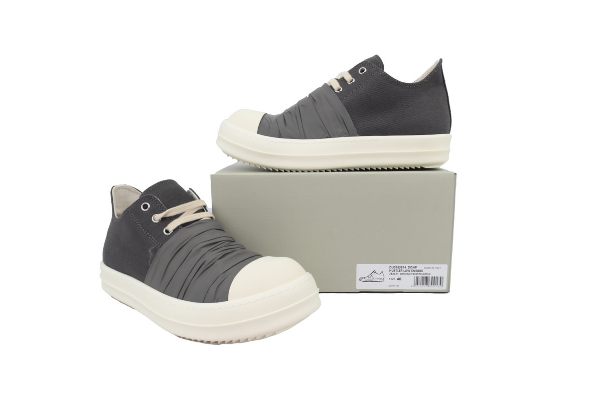 Rick Owens Grey & Black Sneakers – Silk Surface