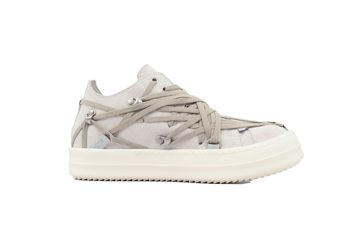 Rick Owens Crazy Kidnapped Sneakers – Rice White