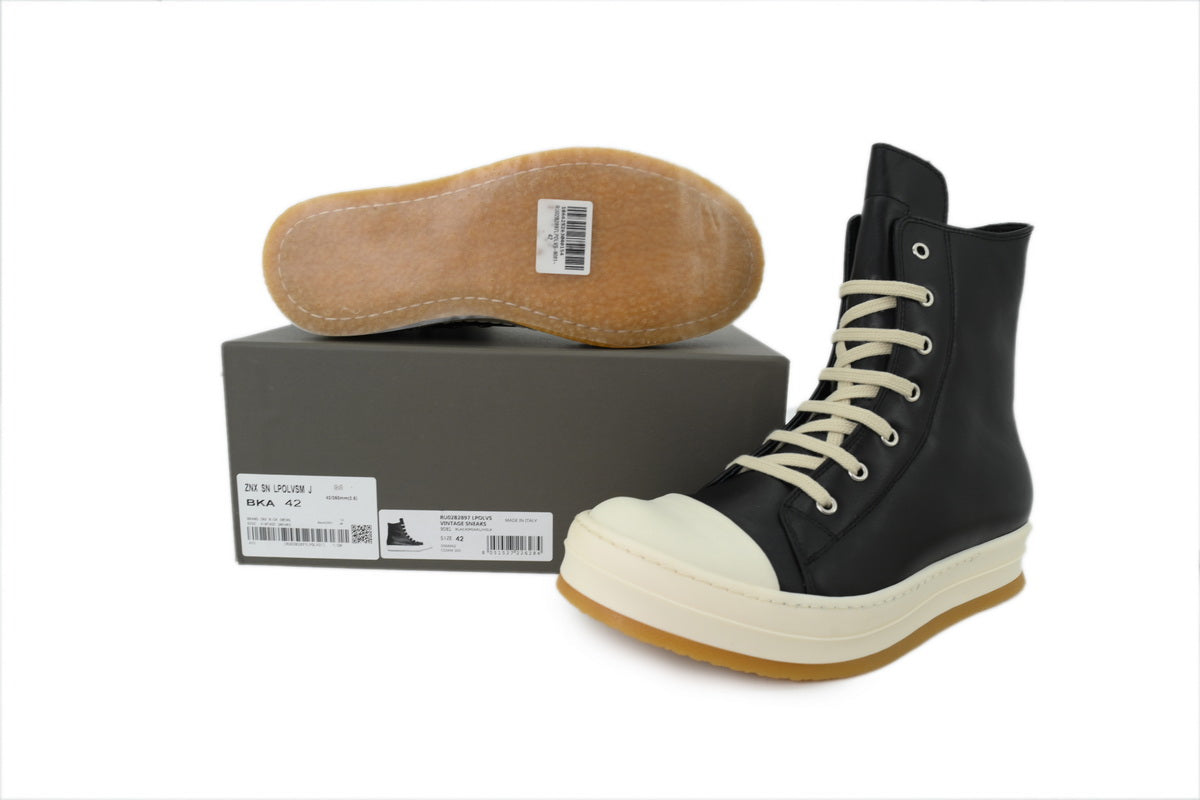 Rick Owens FW25 Concordians Creep Sneakers "Black