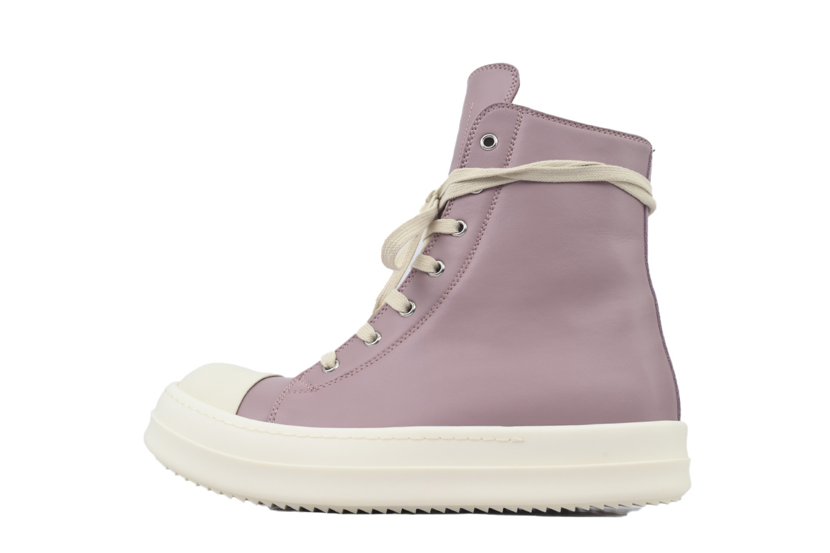 Rick Owens Watermelon Head High Pink Skin Sneakers