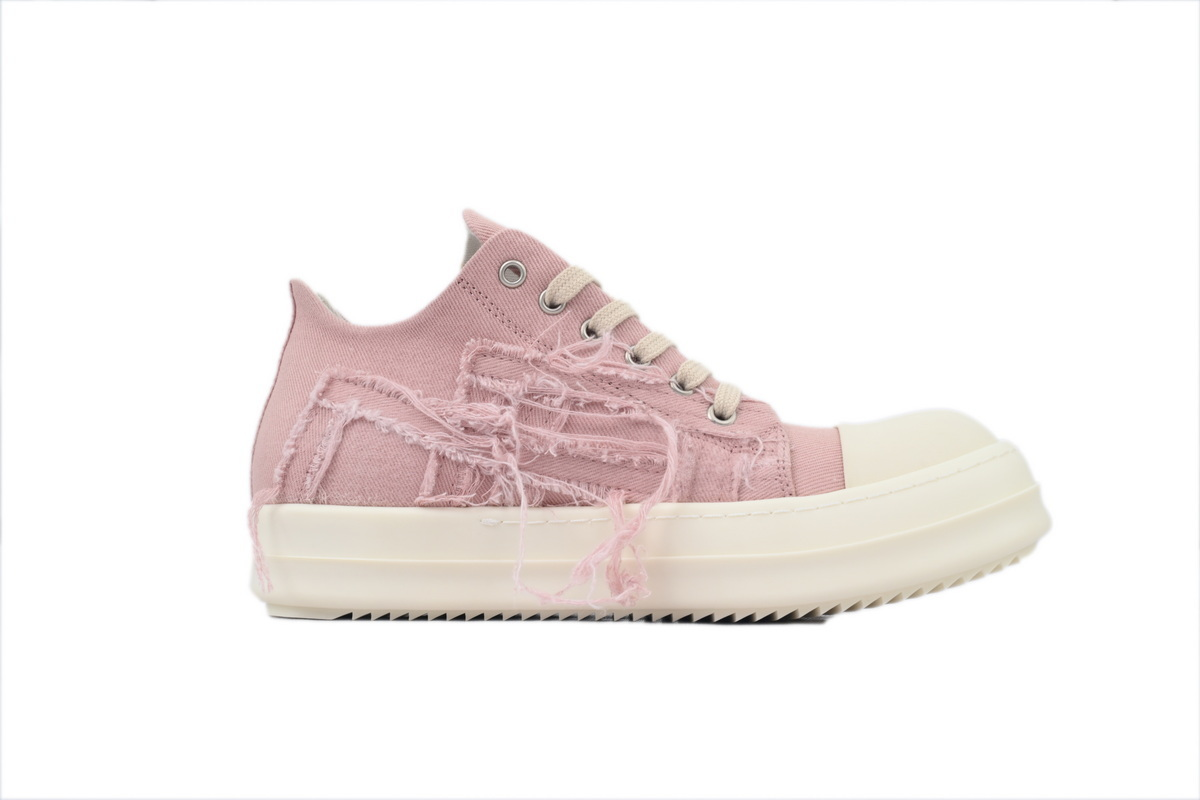 Rick Owens Destruction of Canvas Powder Sneakers