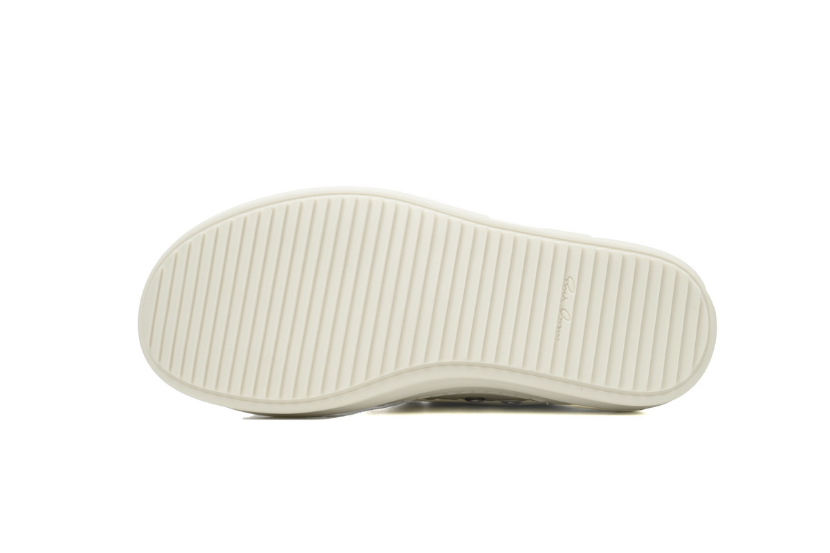 Rick Owens RO Oversized Lace Low-Top Sneakers – White