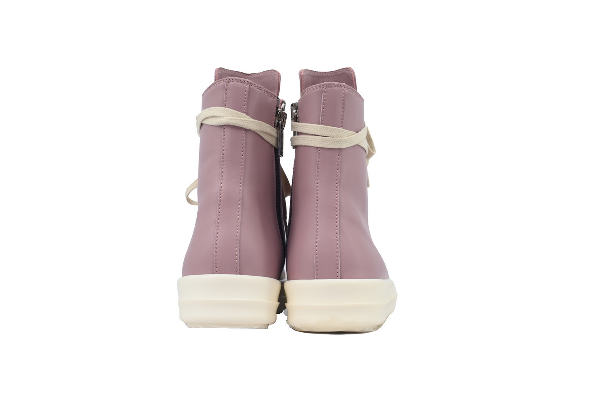 Rick Owens Watermelon Head High Pink Skin Sneakers