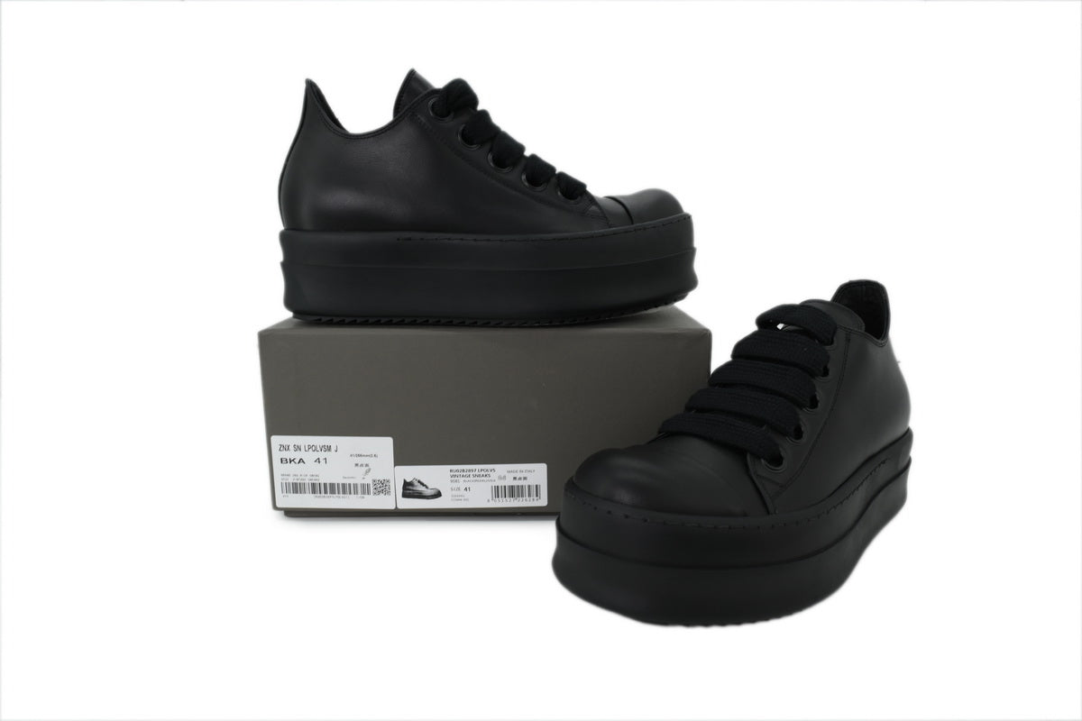 Rick Owens DRKSHDW Mega Bumper Jumbolace Low 'Black'