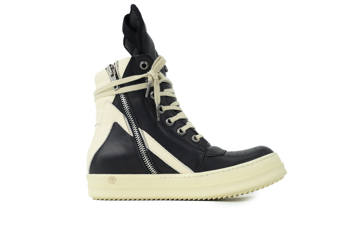Rick Owens Croix Sneakers – Black/White