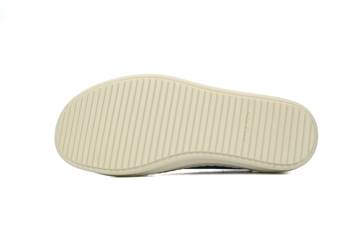 Rick Owens Strobe Vintage Low Sneaker in Black and Milk