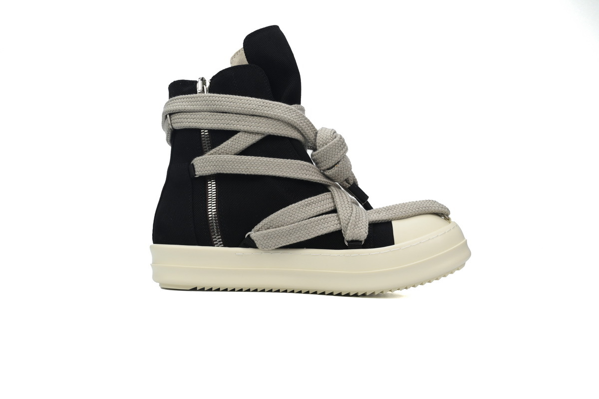 Rick Owens DRKSHDW Luxor Hexa High Sneaker in Black Milk