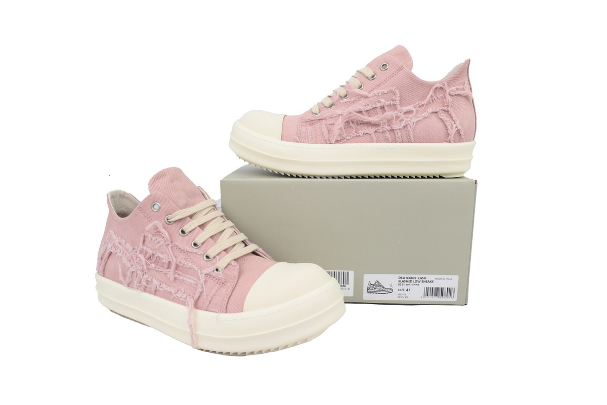Rick Owens Destruction of Canvas Powder Sneakers