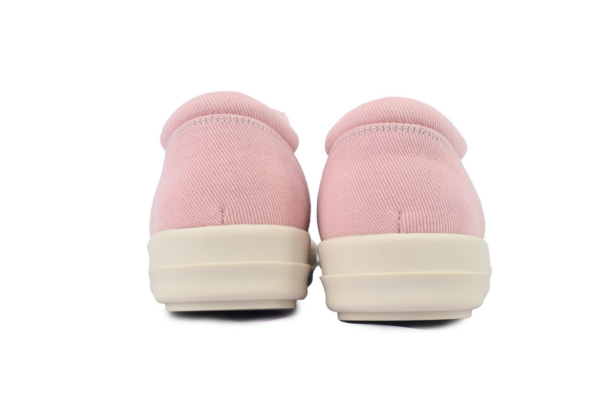 Rick Owens Women’s EDFU Vintage Low Sneaker in Faded Pink