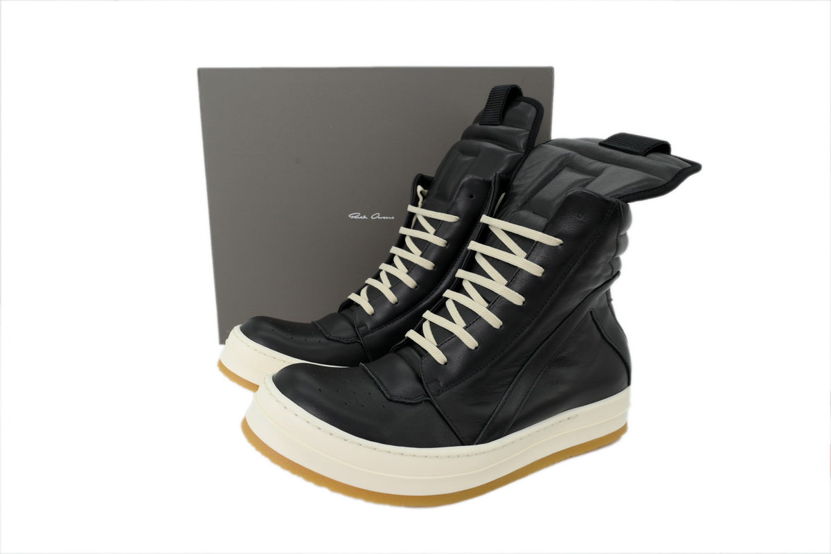 Rick Owens Concordians Creep Geobasket Sneakers – Black Milk