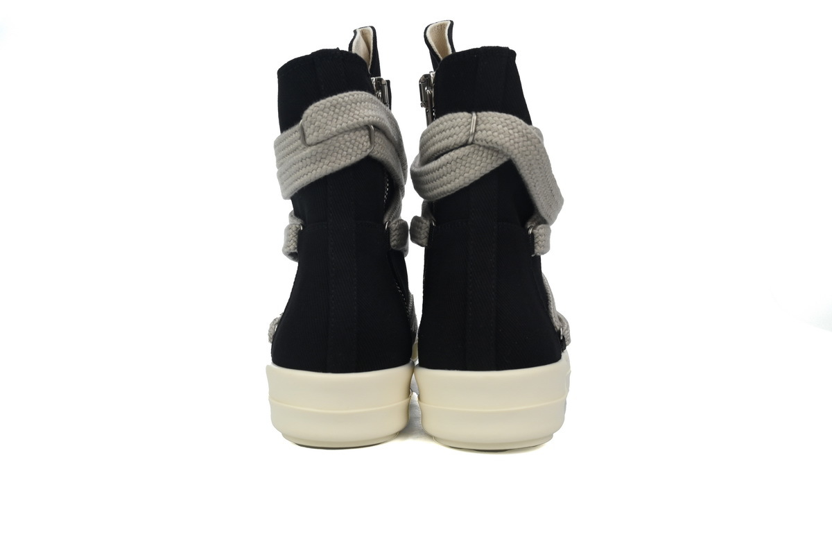 Rick Owens DRKSHDW Luxor Hexa High Sneaker in Black Milk