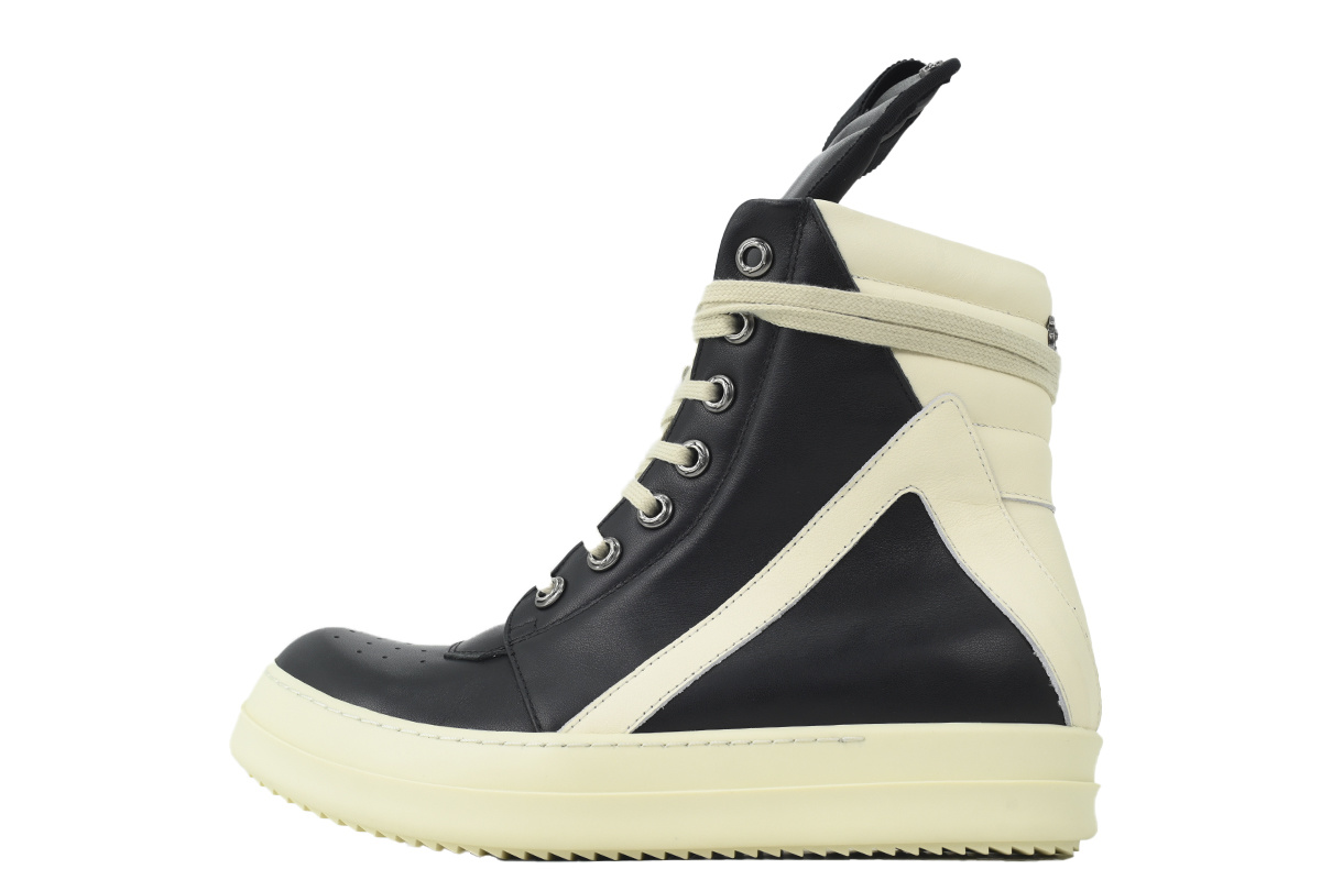 Rick Owens Croix Sneakers – Black/White